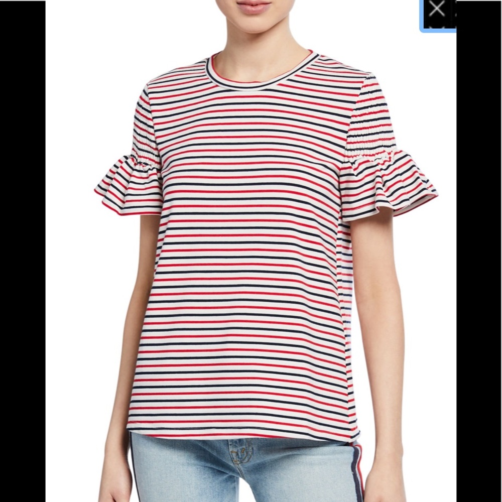 Anthropologie ruffle sleeve‎ top. New